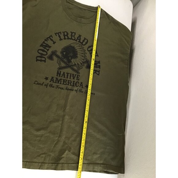 MENS GREEN FRONT GRAPHIC COTTON SHORT SLEEVE T-SHIRT SIZE 2XL - Picture 5 of 5